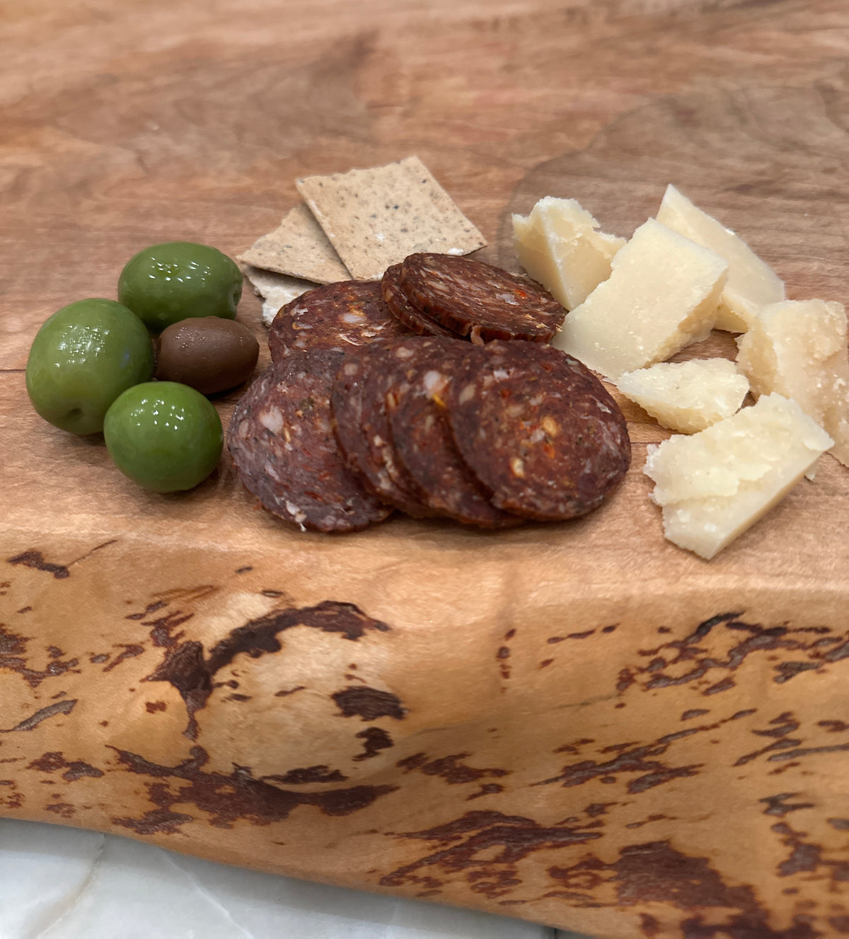 Uncured Hot Italian Dried Sausage with Basil