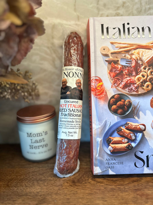 Uncured Traditional style HOT Italian Dried Sausage