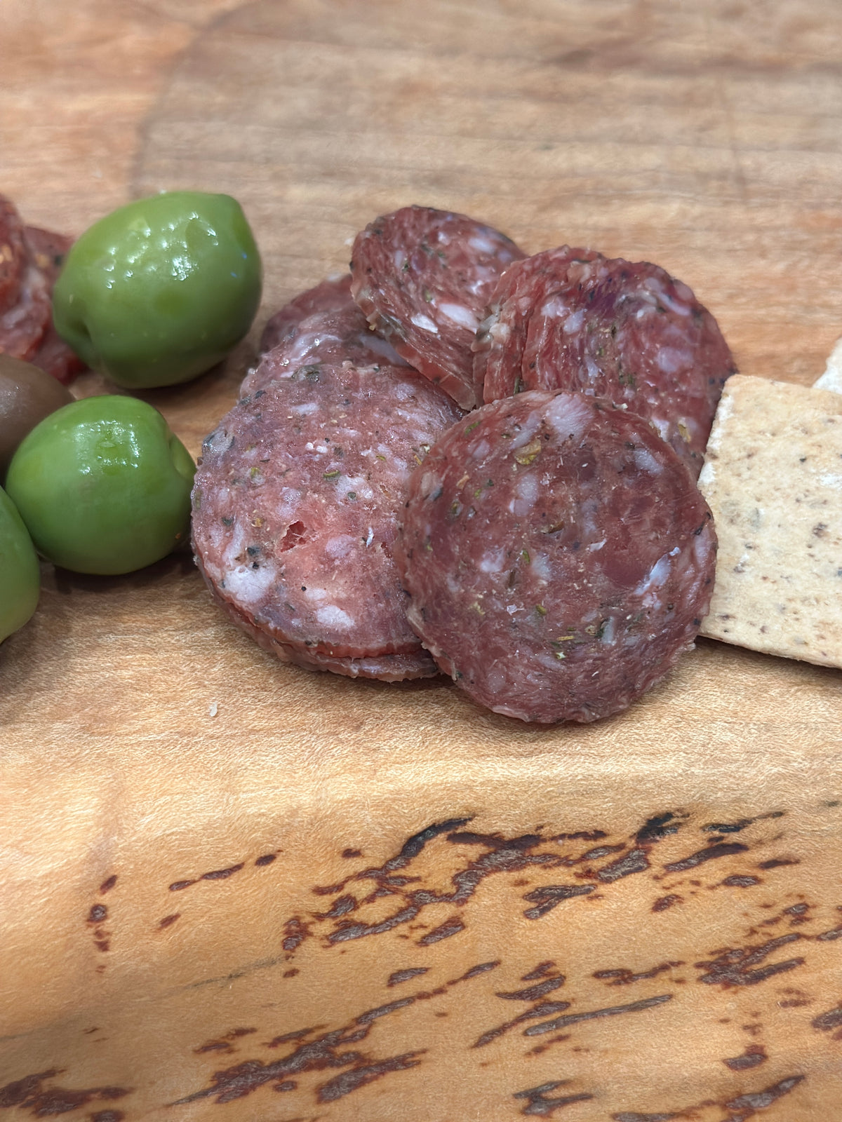 Uncured Mild Italian Dried Sausage with Basil