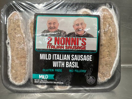 Mild Italian Sausage with Basil (In Store Purchase Only)